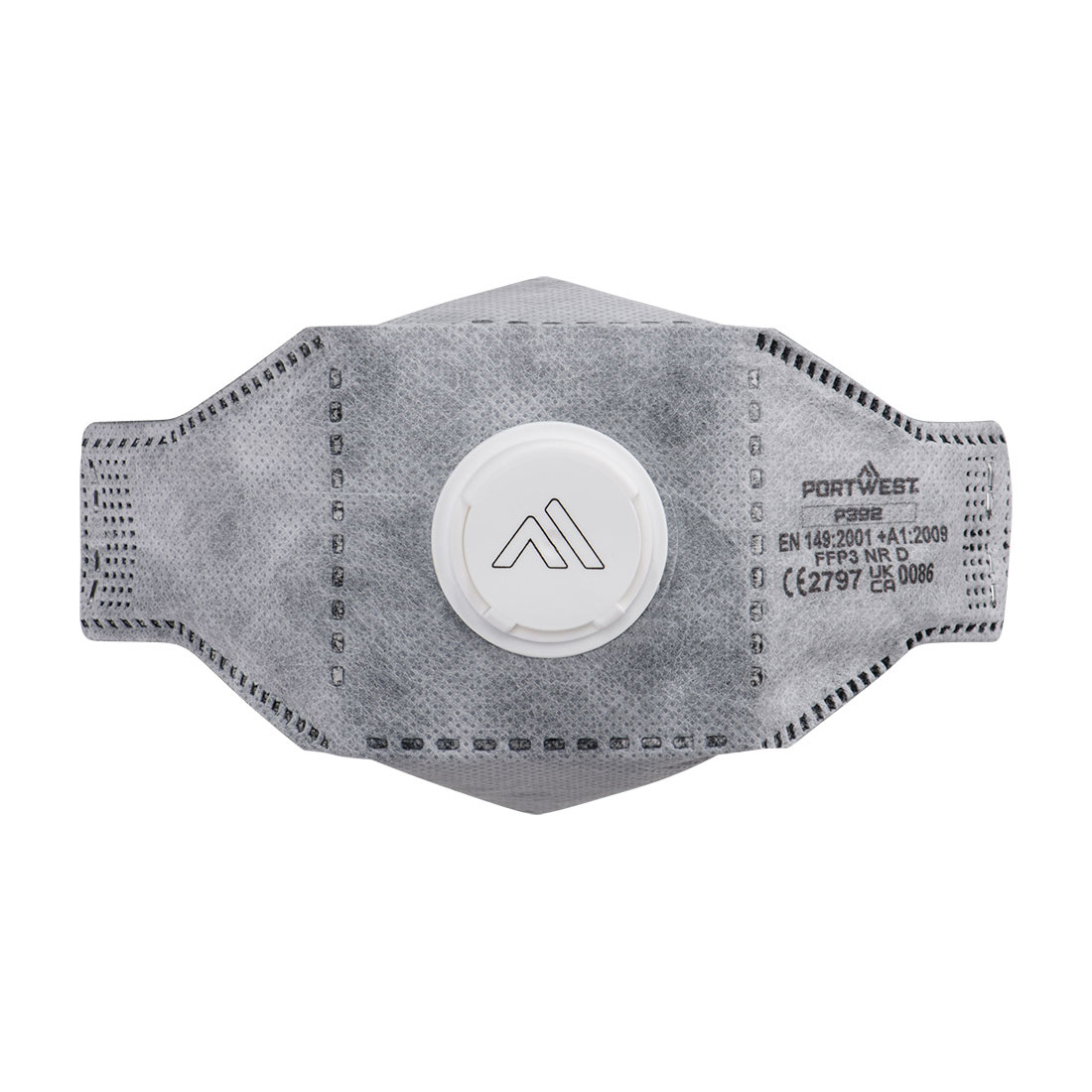 Portwest P392 EAGLE FFP3 Opvouwbaar Koolstofademmasker met ventiel (verpakking van 10)