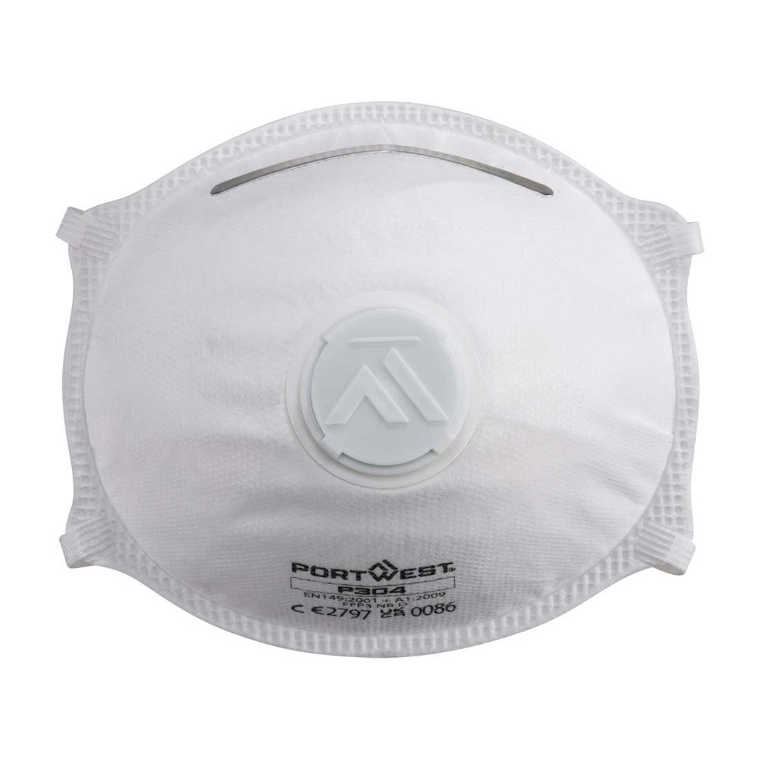 Portwest P304 FFP3 Dolomite Light Cup-ademhalingsmasker met ventiel (verpakking van 10 stuks)