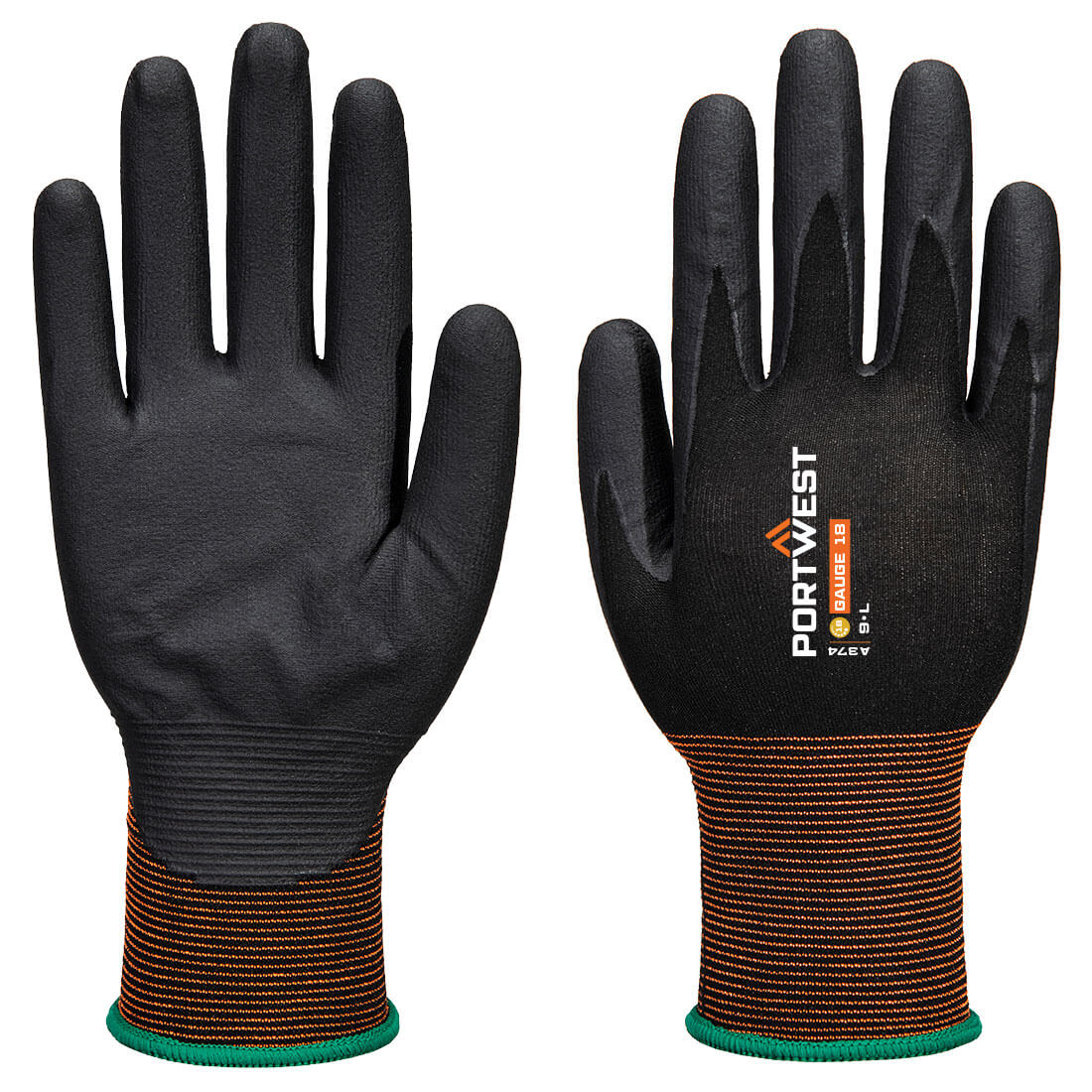 Portwest A374 GP Grip 18 Nitril Microfoam Handschoen