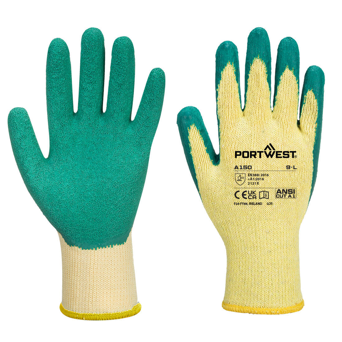Portwest A150 Grip 10 Latex Economy Handschoen