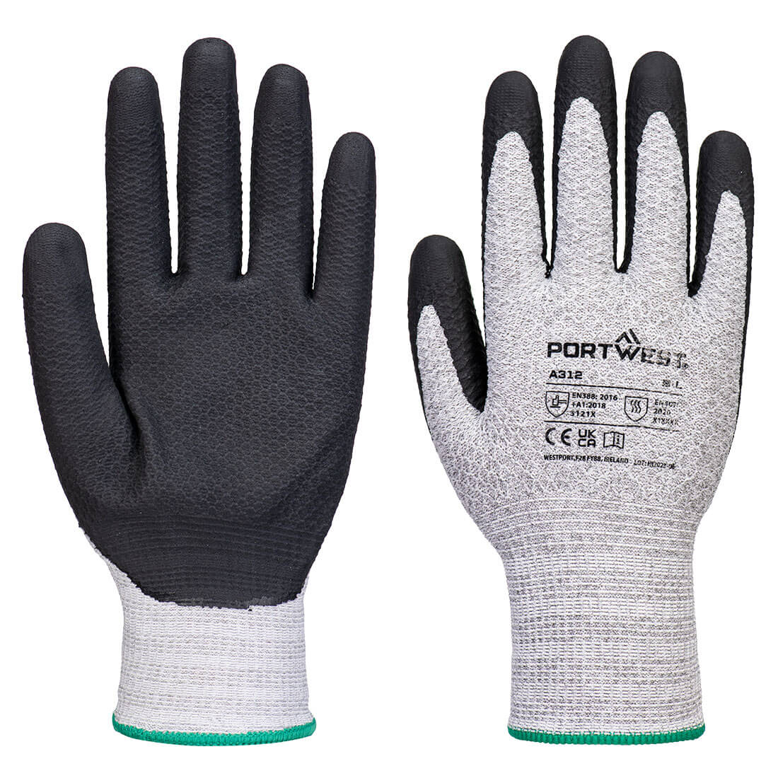 Portwest A312 Grip 13 Nitril Diamond Knit Handschoen (Pk12)
