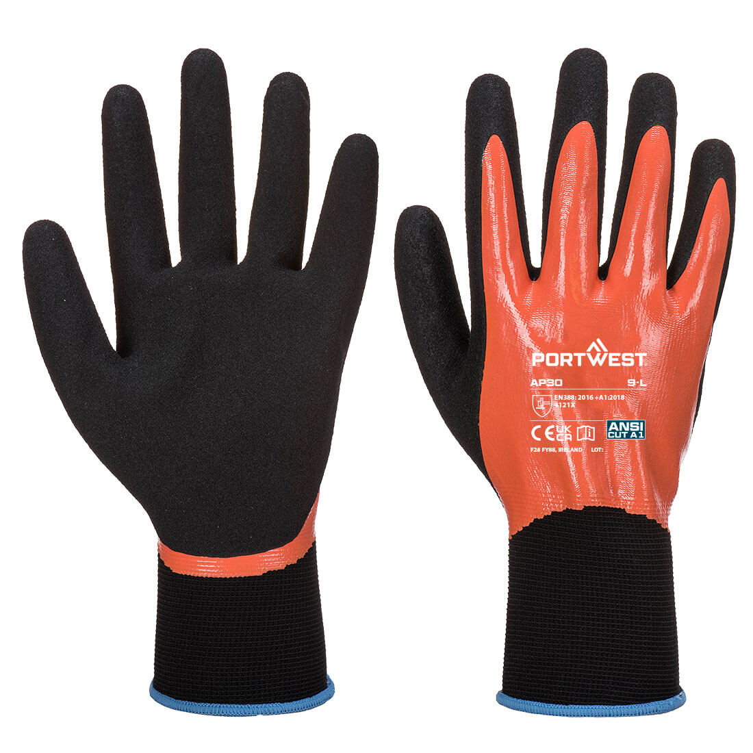 Portwest AP30 Grip 13 Nitrilschuim Aqua Glove