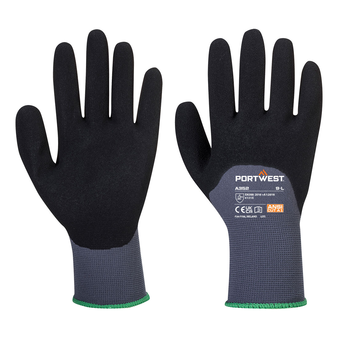 Portwest A352 Grip 15 Nitril Sandy 3/4 Palm Handschoen