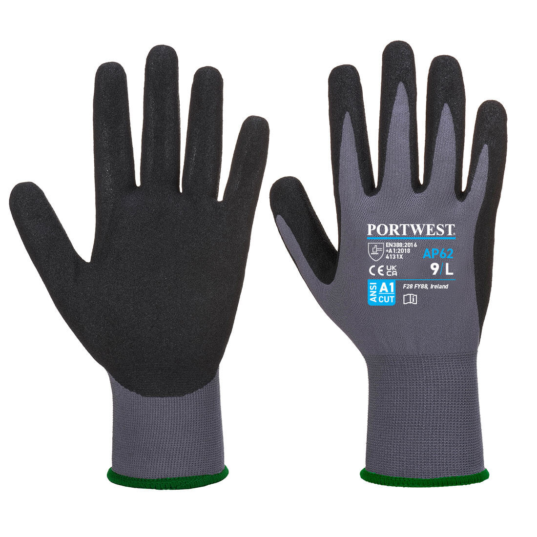 Portwest AP62 Grip 15 Nitril Zandkleurige Aqua Handschoen