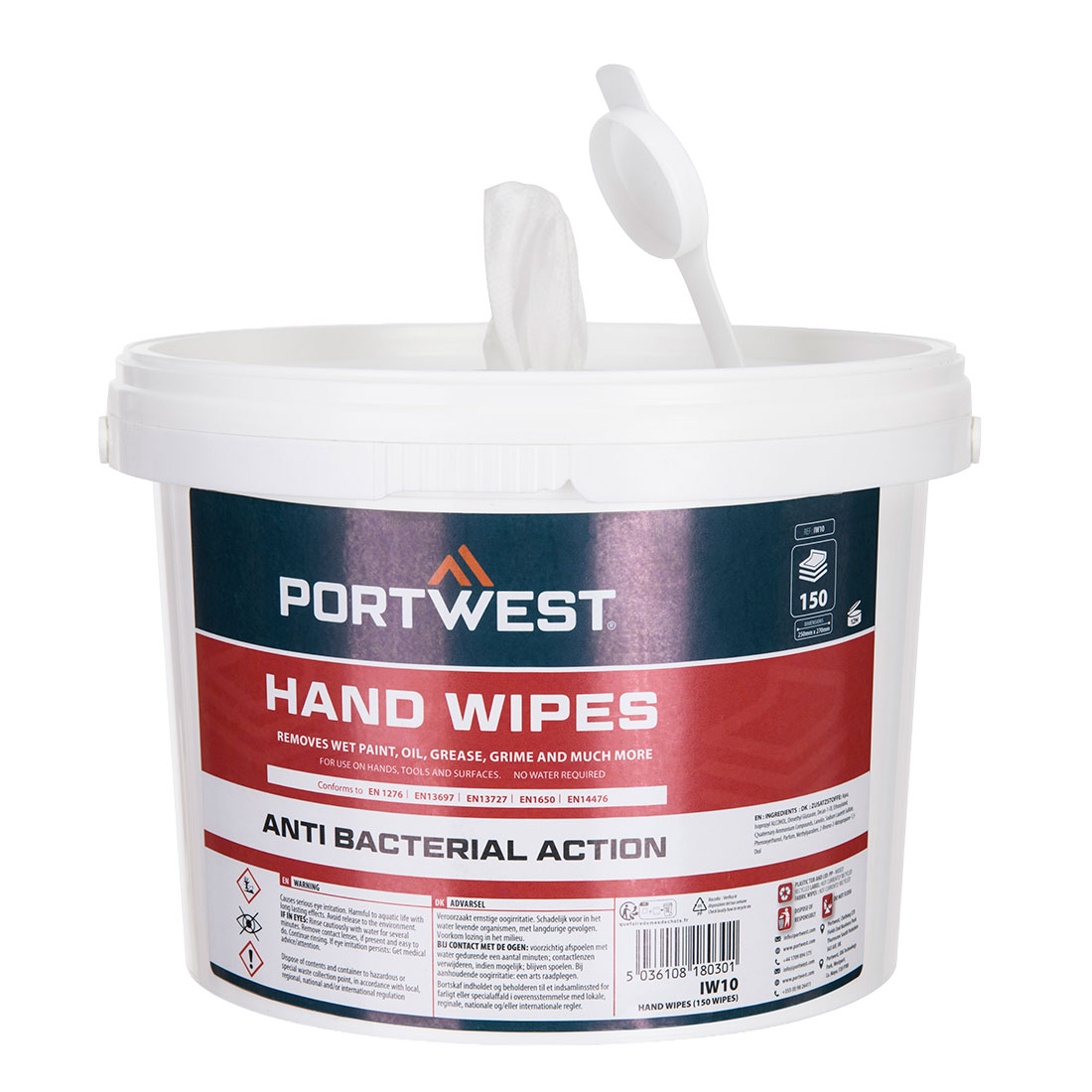 Portwest IW10 Handdoekjes (150 doekjes)