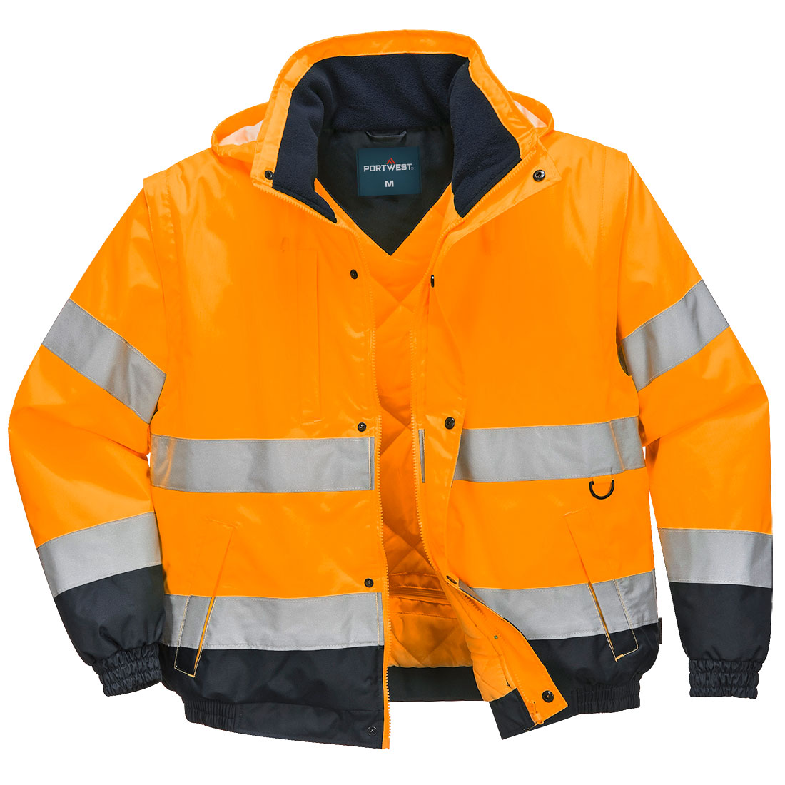 Portwest C468 Hi-Vis 2-in-1 contrasterende bomberjas