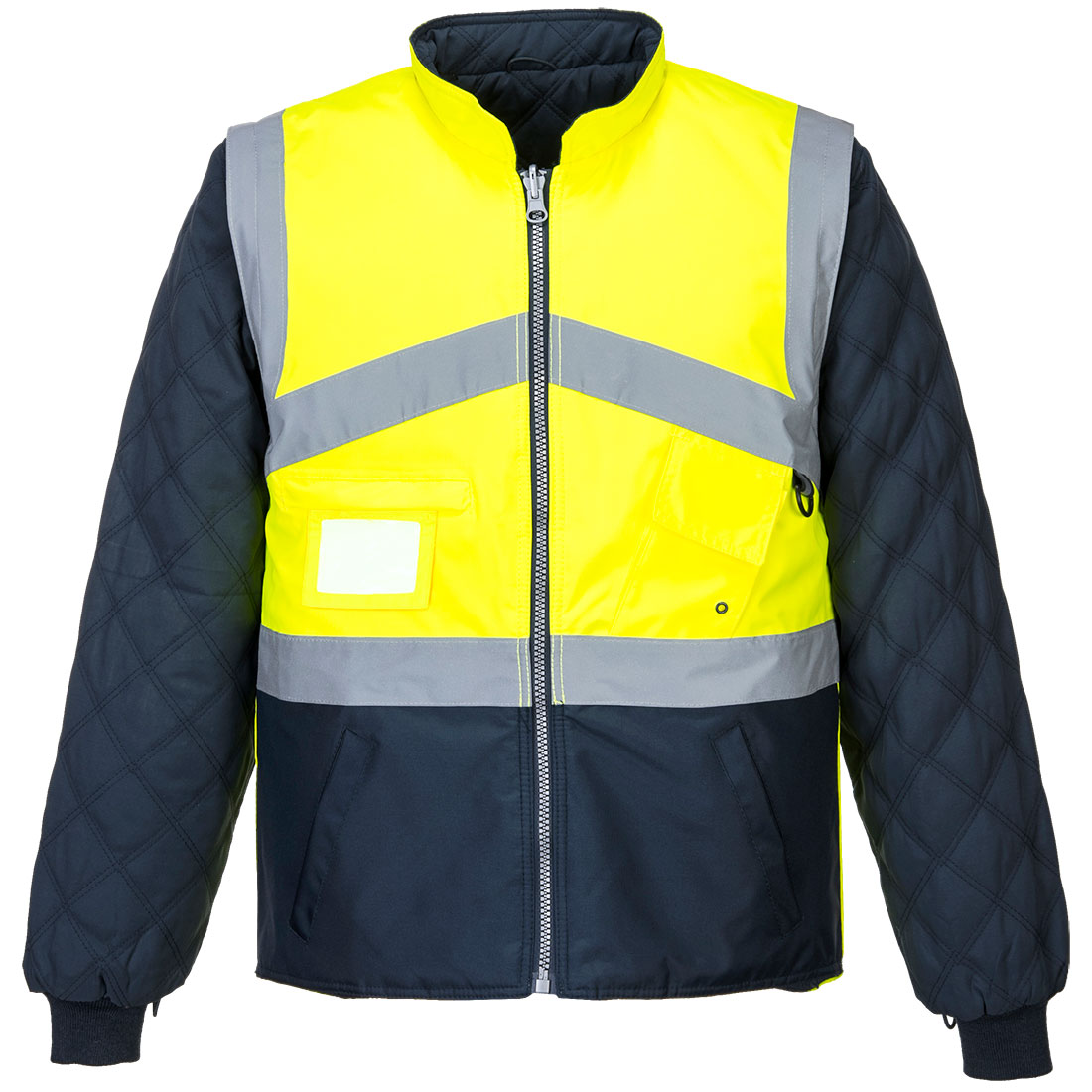 Portwest S769 Ademende, reflecterende 2-in-1 jas met contrasterende details, omkeerbaar.