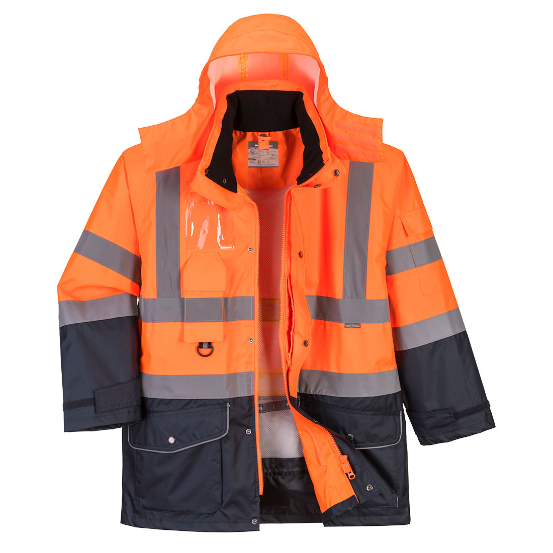Portwest S426 Ademend Hi-Vis 7-in-1 contrasterend verkeersjack