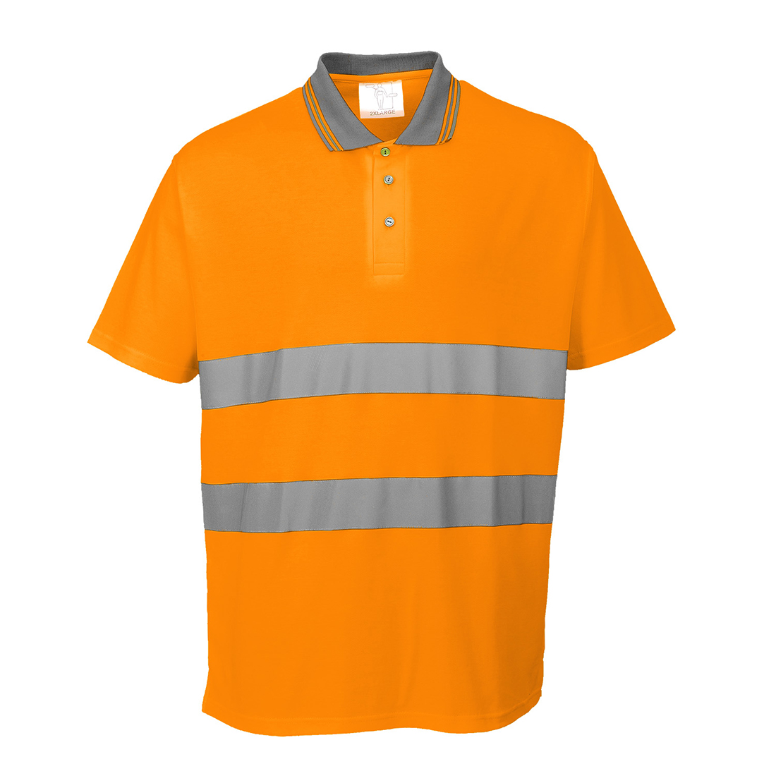 Portwest S171 Hi-Vis katoenen comfortabele poloshirt met korte mouwen