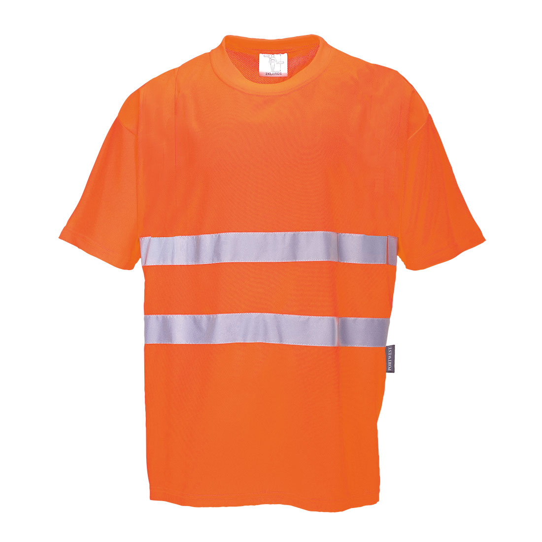 Portwest S172 Hi-Vis katoenen comfort T-shirt met korte mouwen