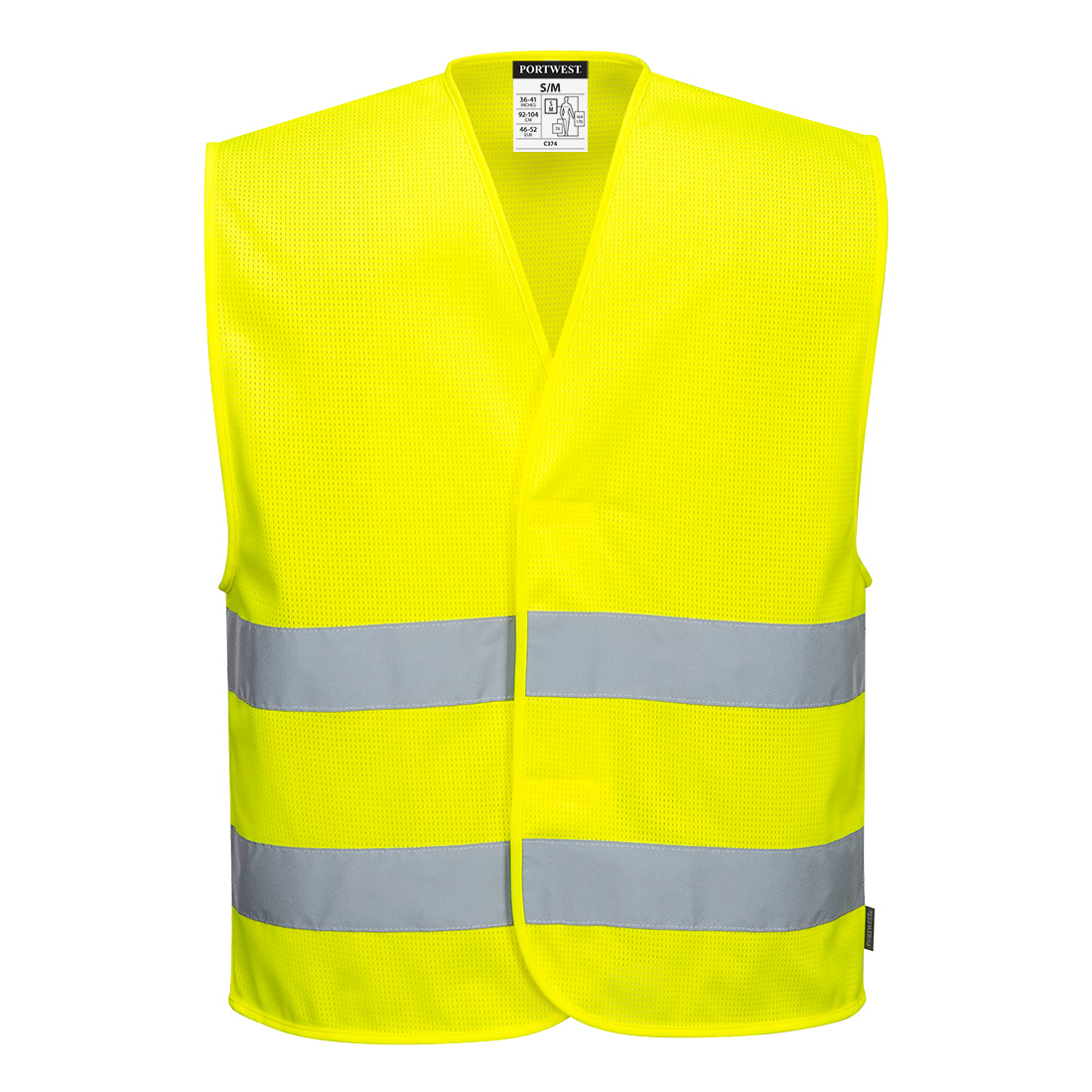 Portwest C374 Hi-Vis mesh vest met twee banden