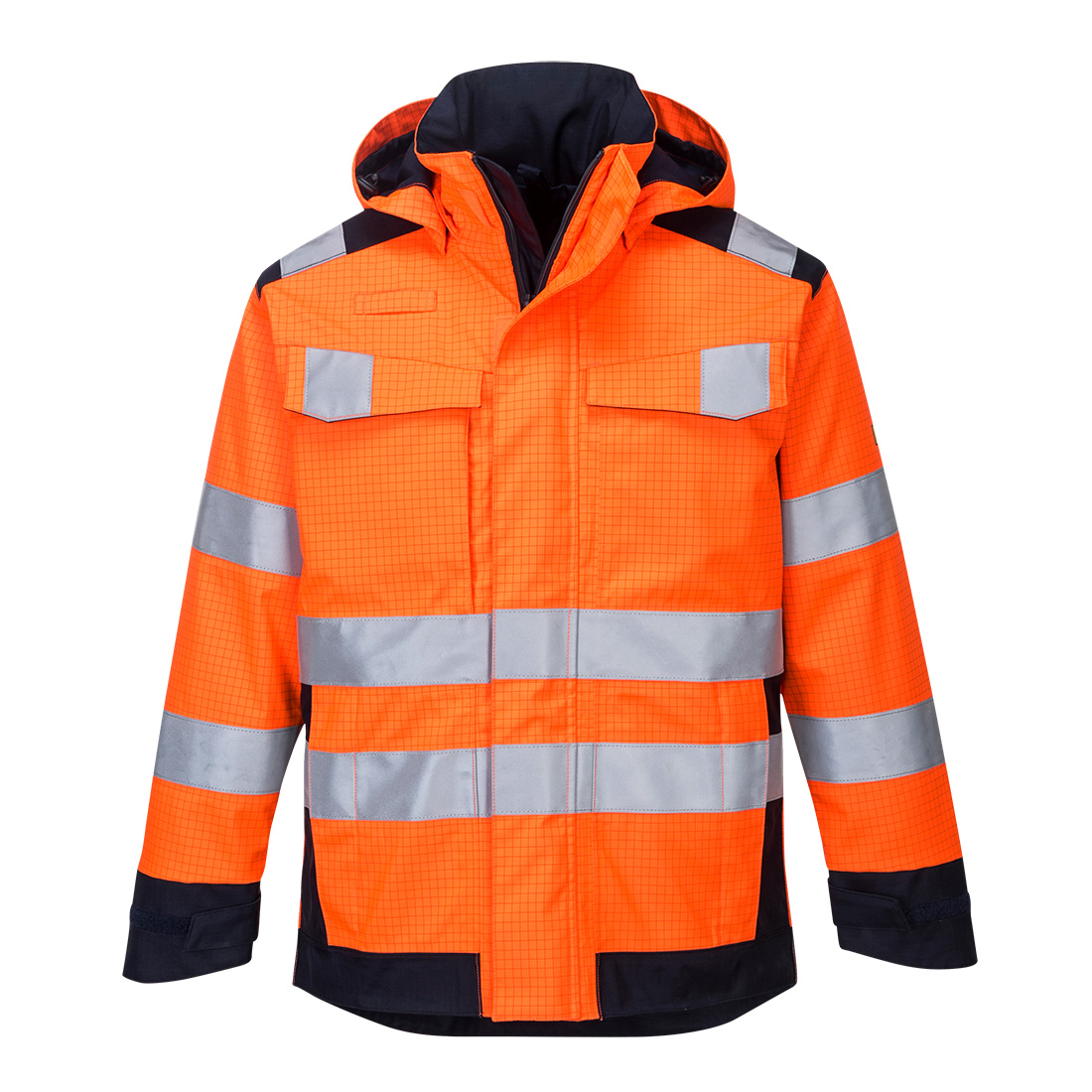 Portwest MV70 Modaflame Rain+ Hi-Vis Multi-Norm Contrast FR-jack