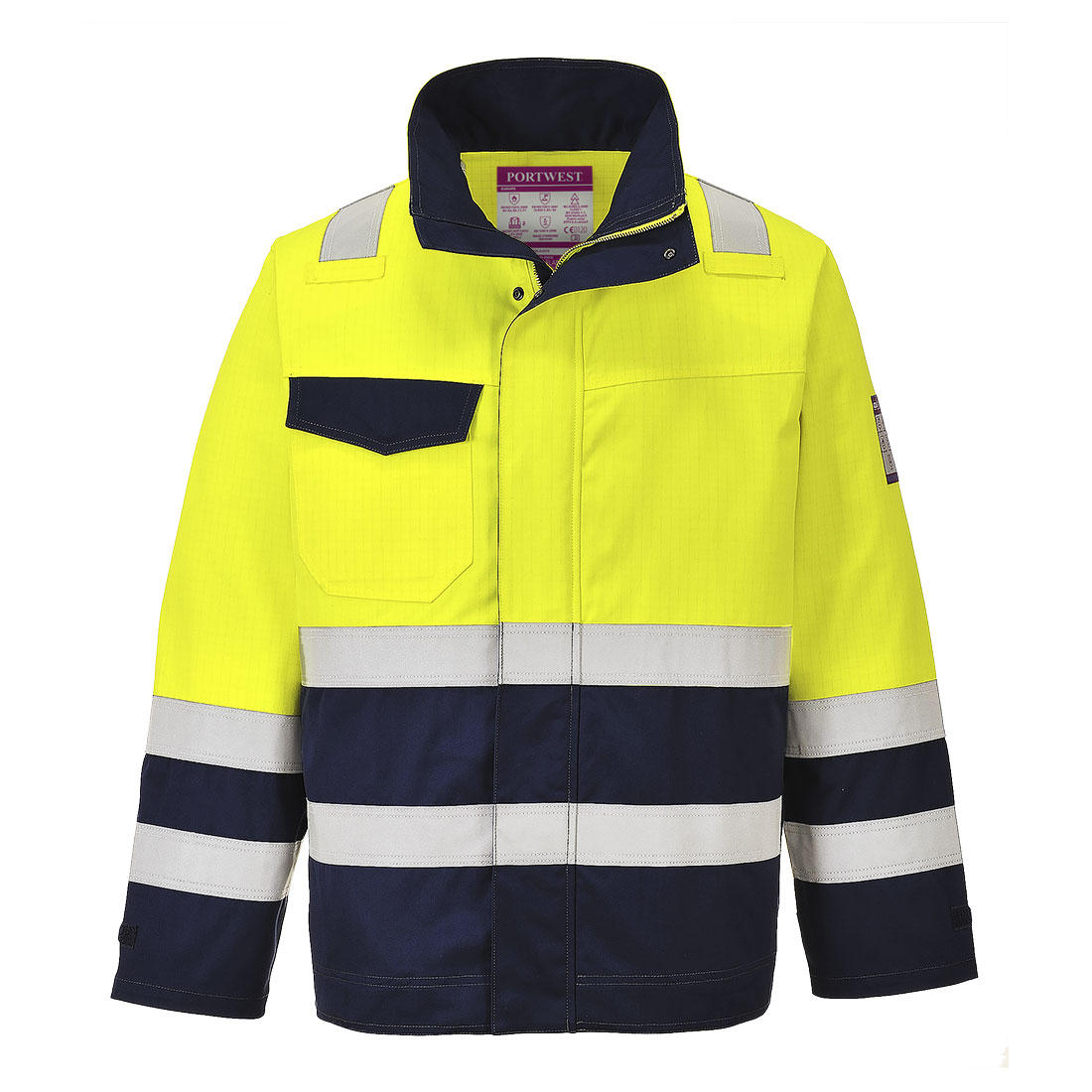 Portwest MV25 Modaflame Work Hi-Vis Multi-Norm Contrast FR-jack