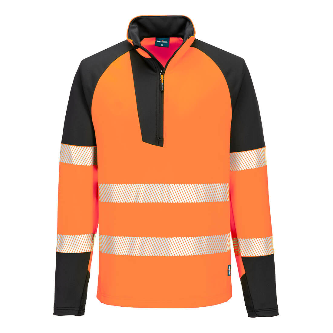 Portwest T172 PW3 Hi-Vis sweatshirt met 1/4 rits