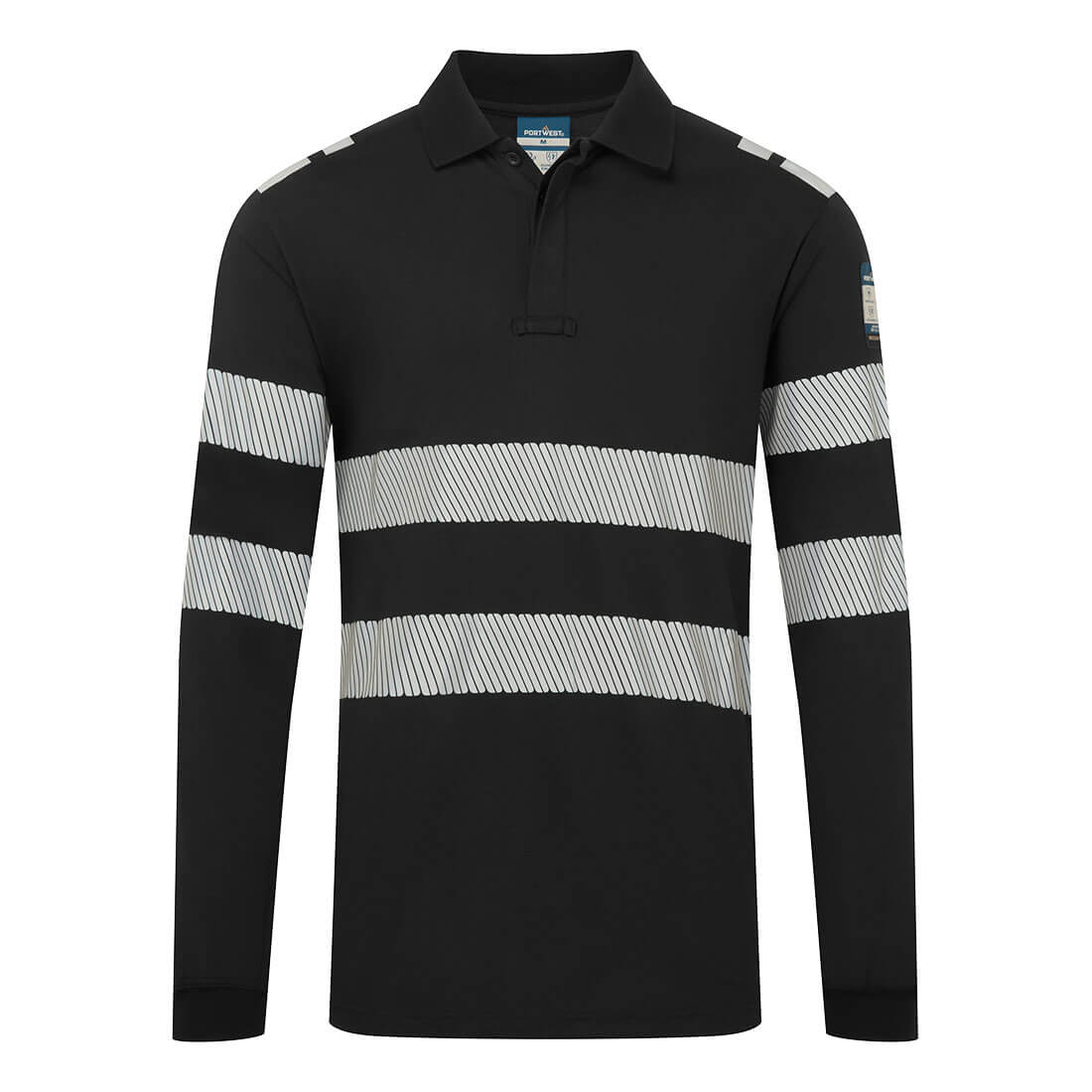 Portwest FR733 PW3 Modaflame gebreide FR polo met lange mouwen