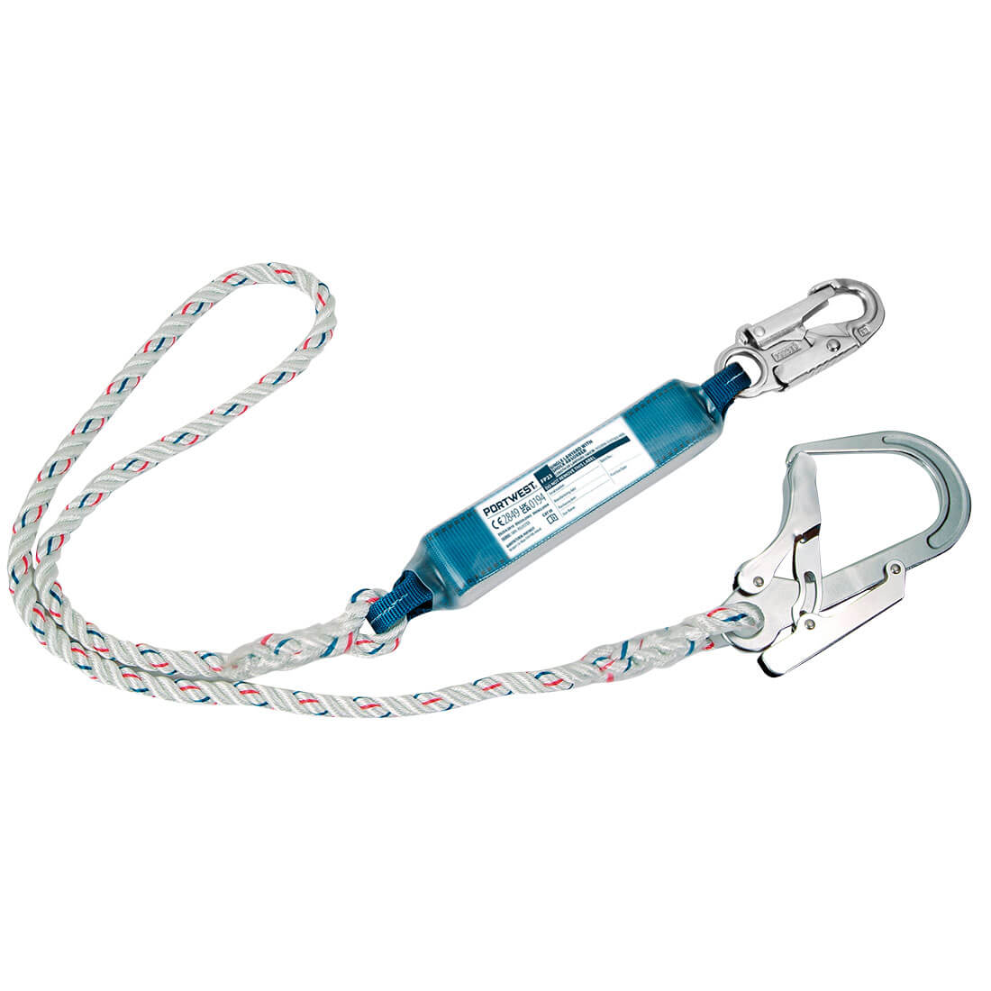 Portwest FP23 Enkele lanyard van 1,8 m met schokdemper