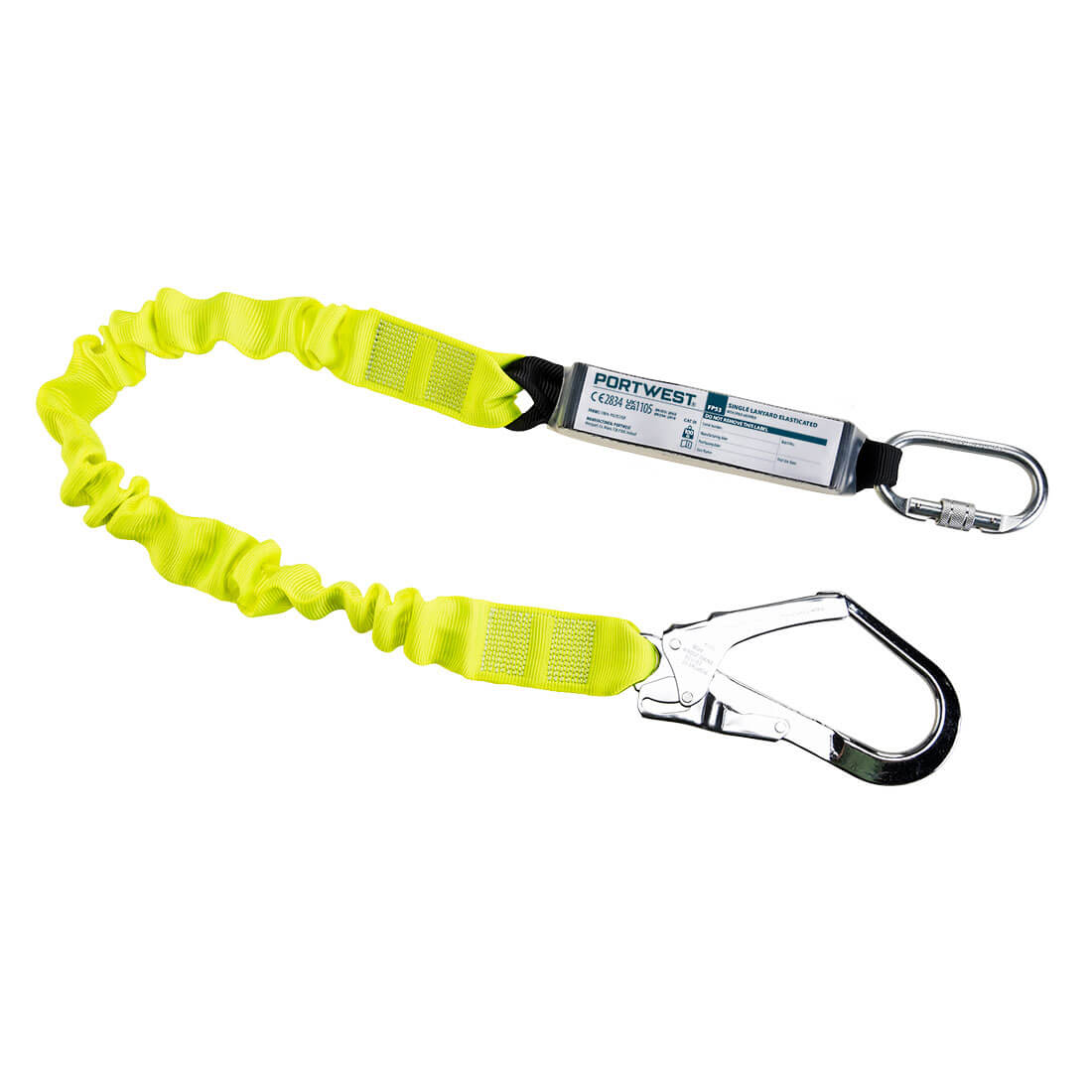 Portwest FP53 Enkele elastische veiligheidslijn van 1,8 m met schokdemper
