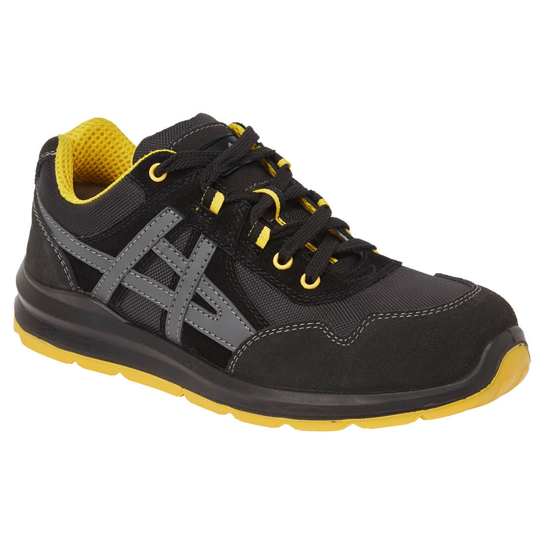 Portwest FT50 Steel Leather and Textile Trainer S1 FO SR