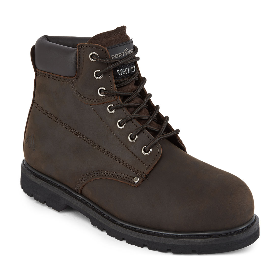 Portwest FW17 Stalen leren enkellaars met gestikte rand SB HRO