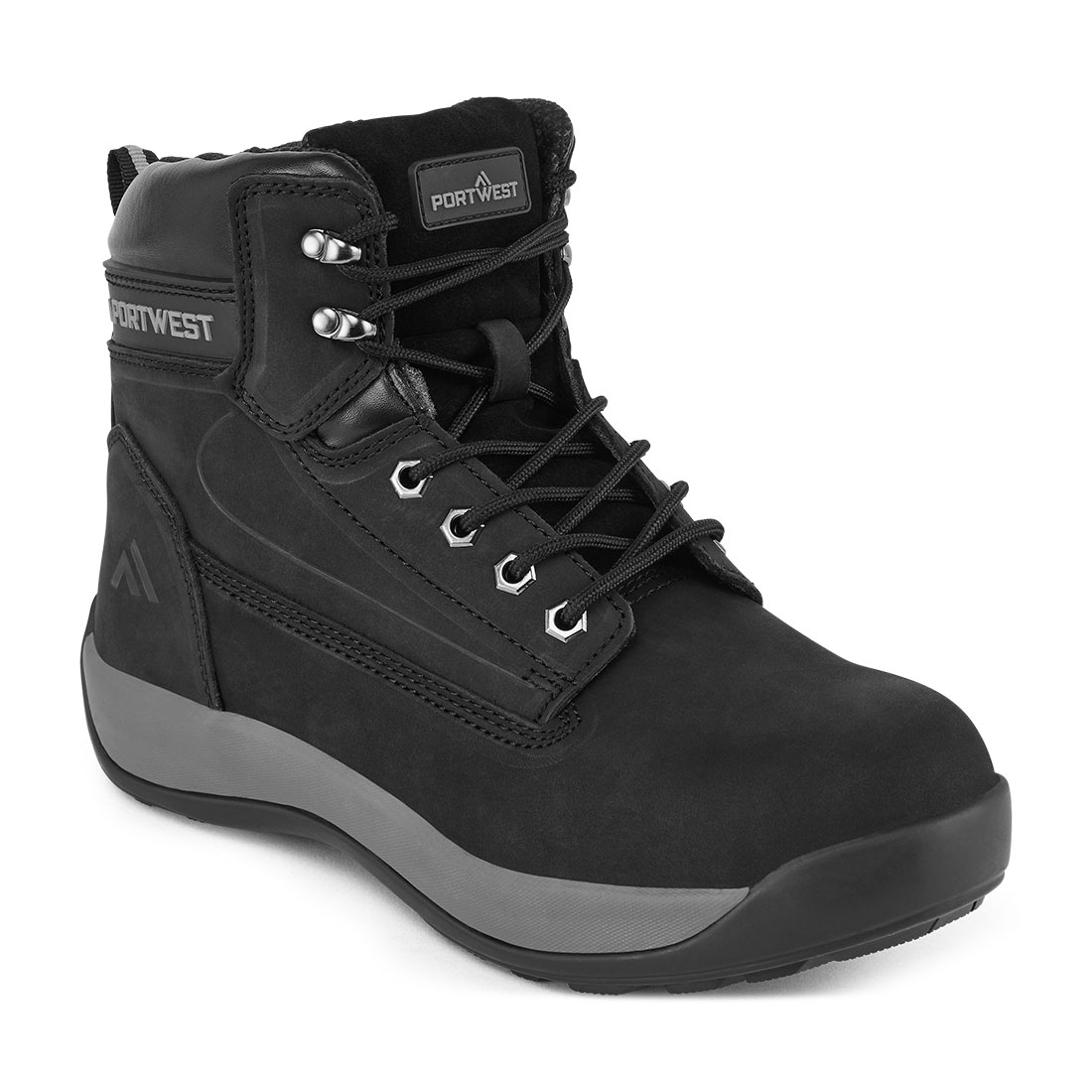 Portwest FW32 Steel Nubuck Leather Mid Boot S3 HRO