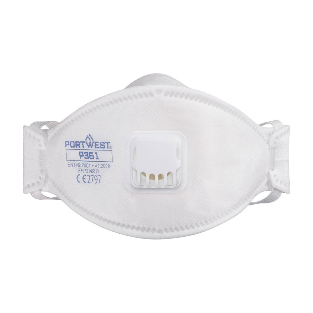 Portwest P361 Drievoudig ventiel Dolomiet FFP3-ademmasker (verpakking van 10)