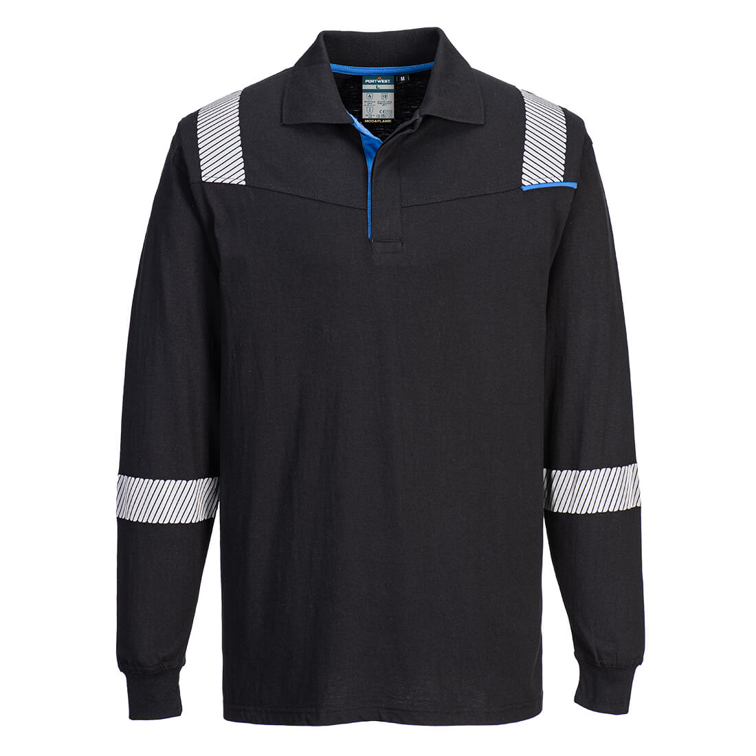 Portwest FR711 WX3 Modaflame gebreide FR polo met lange mouwen
