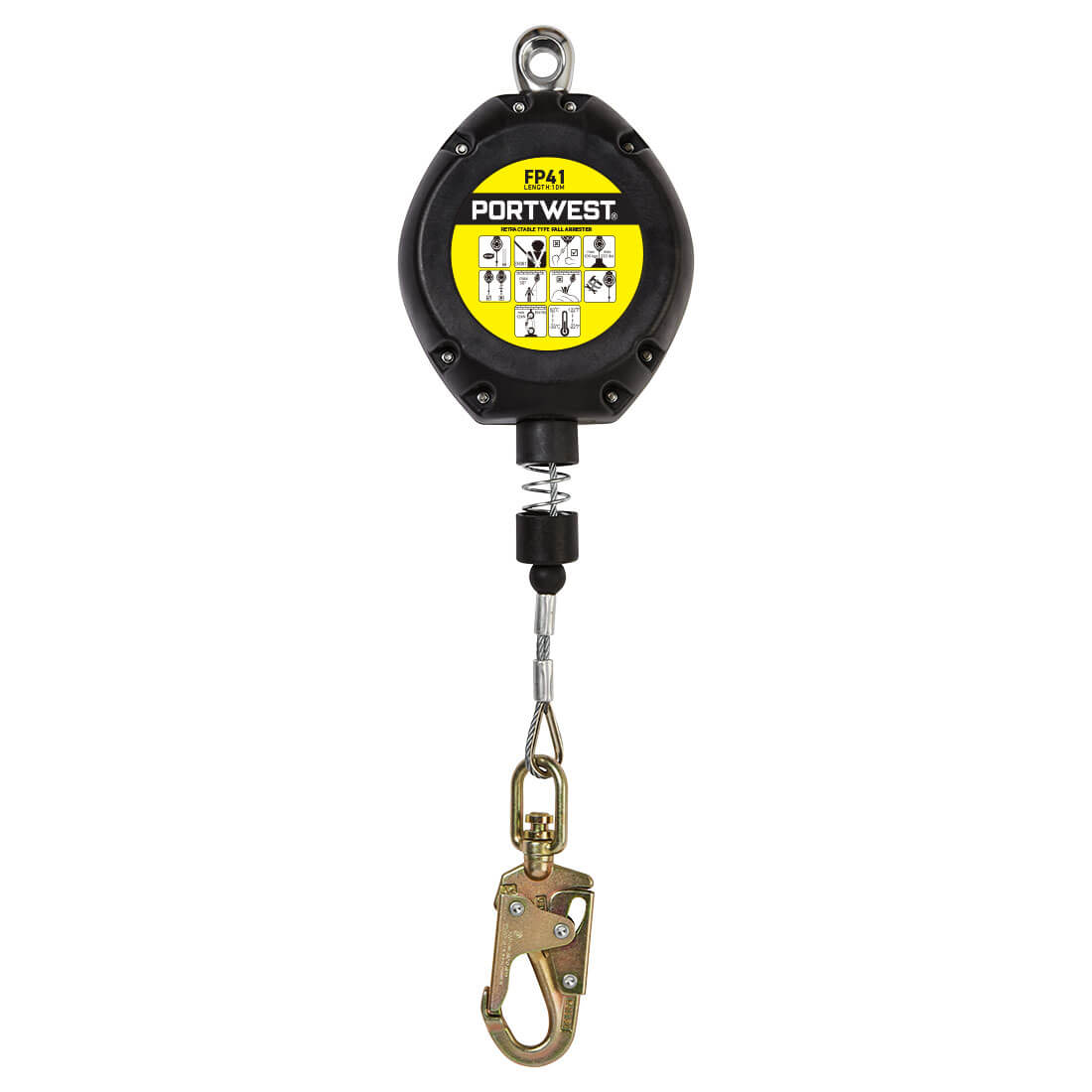 Portwest FP41 Uitschuifbaar valbeveiligingsblok van 10 meter