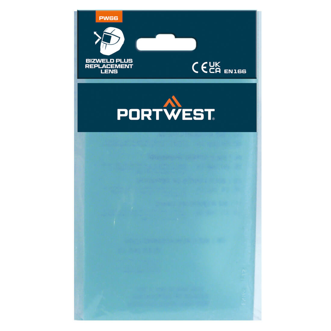 Portwest PW66 BizWeld Plus vervangingslens (verpakking van 5)