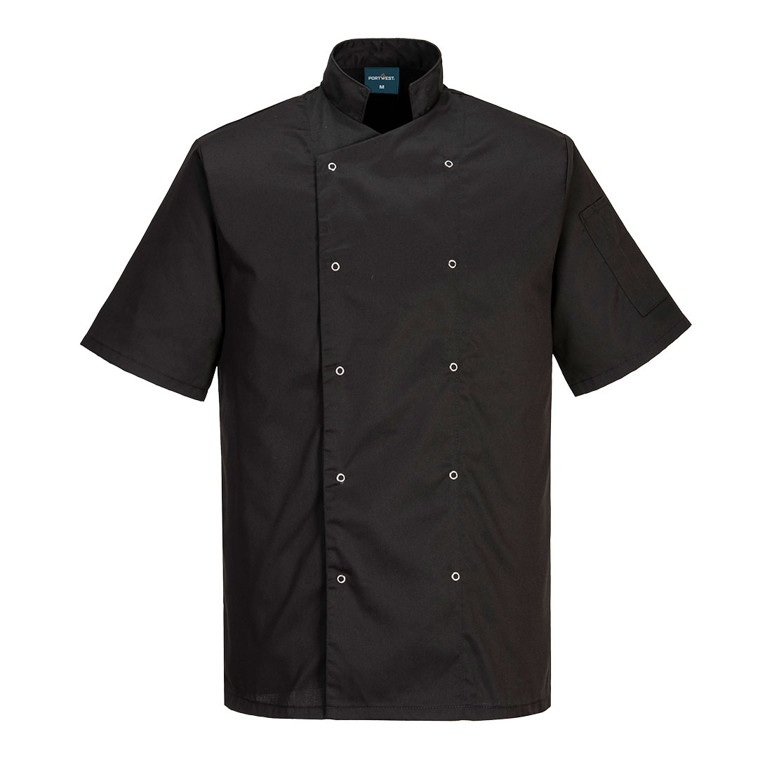 Portwest C733 Chef's Cumbria-jas met korte mouwen