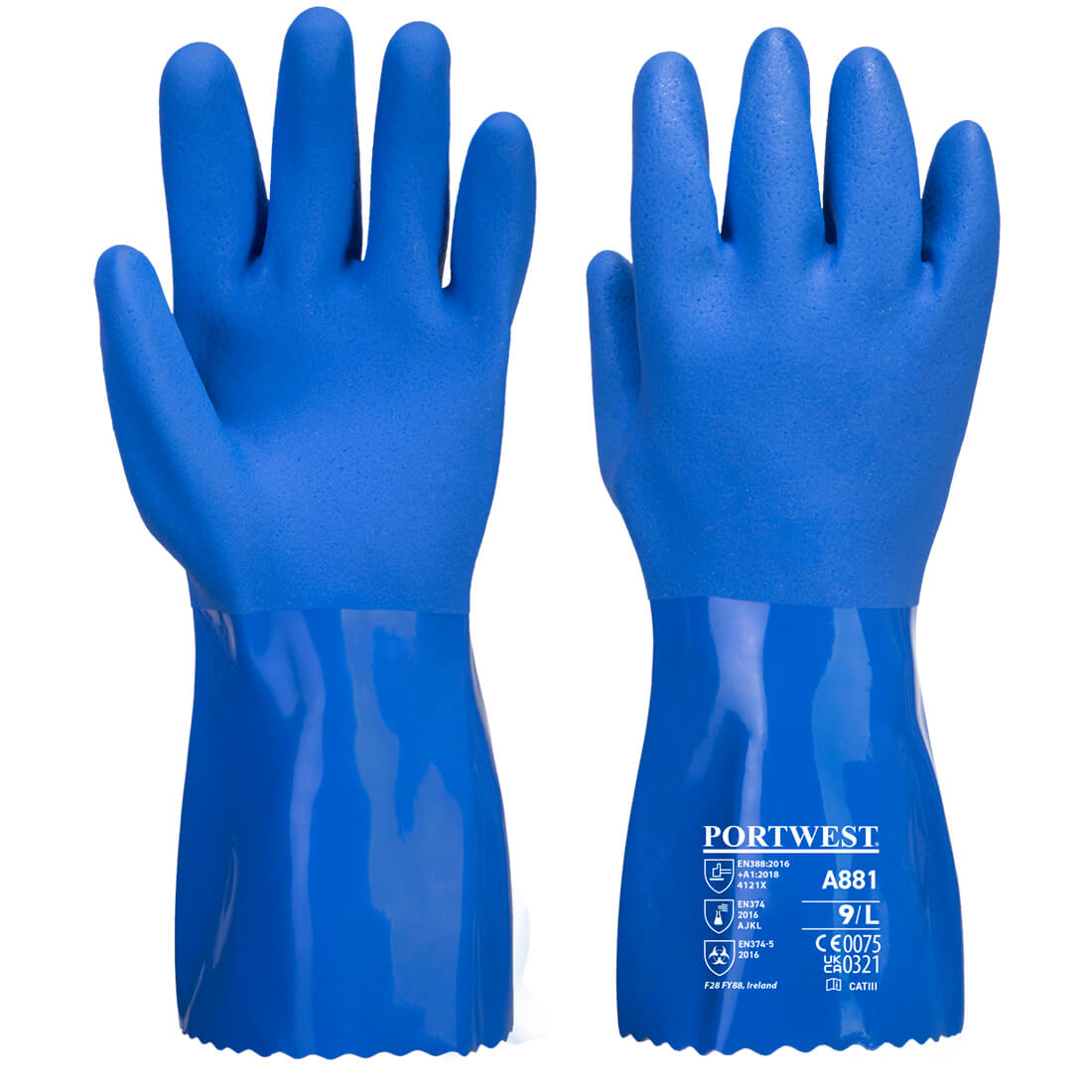 Portwest A881 Chem 300 PVC Marine Handschoen
