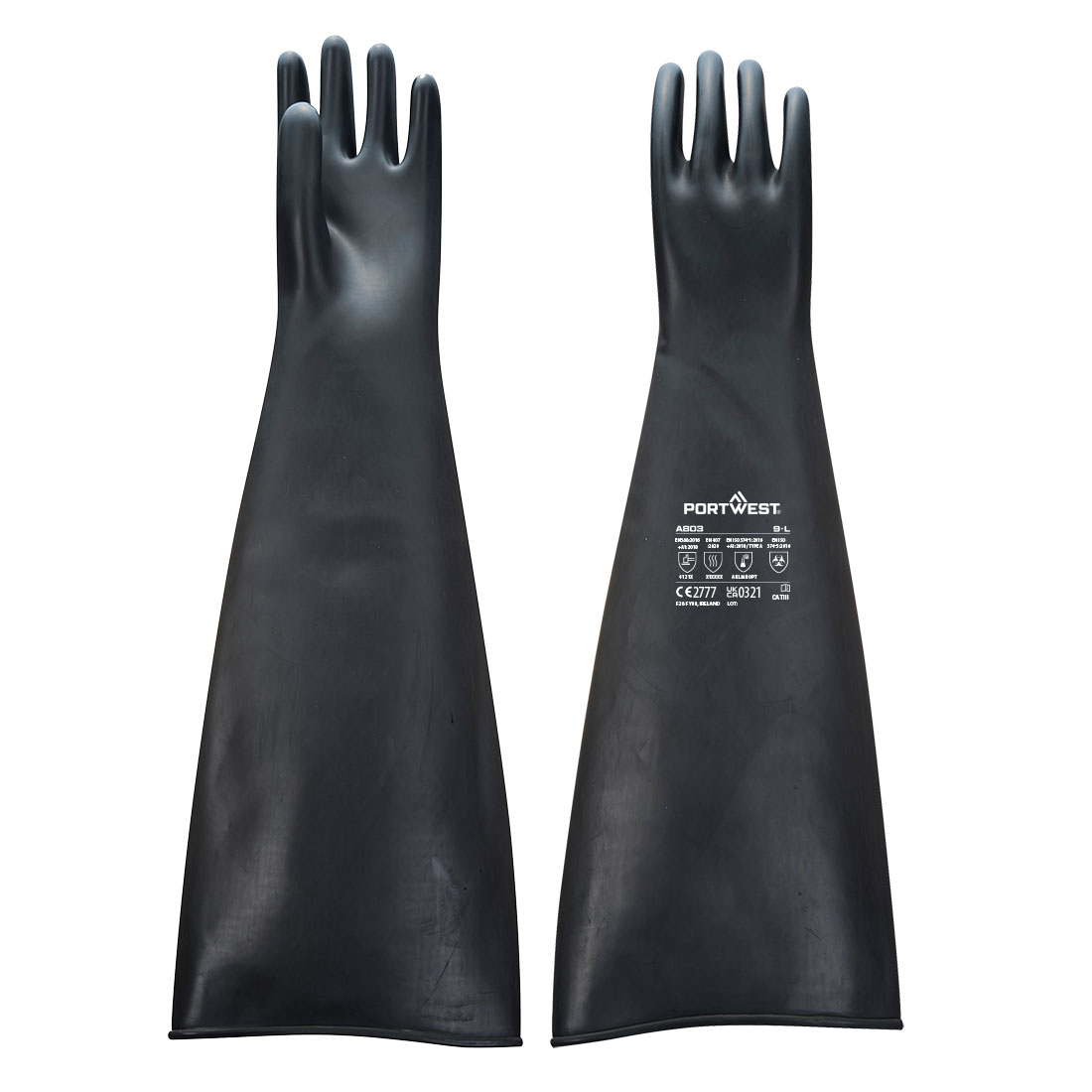 Portwest A803 Chem 600 Latex Zware Handschoen