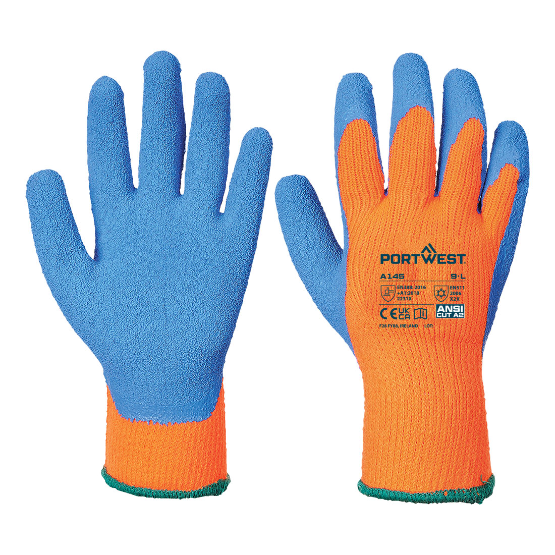 Portwest A145 Koude 7 latex kreukelhandschoen