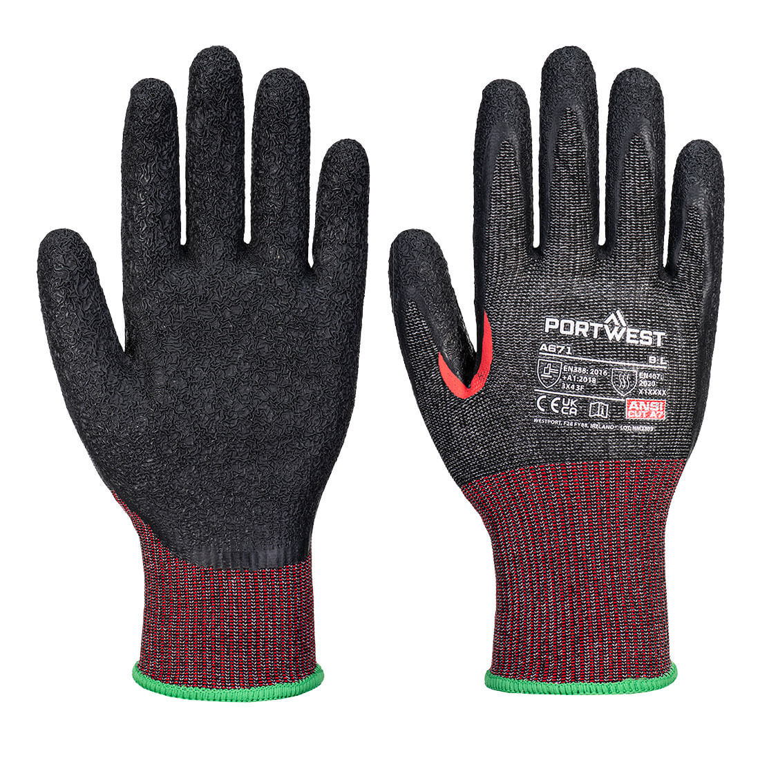 Portwest A671 CS Cut F13 latex handschoen