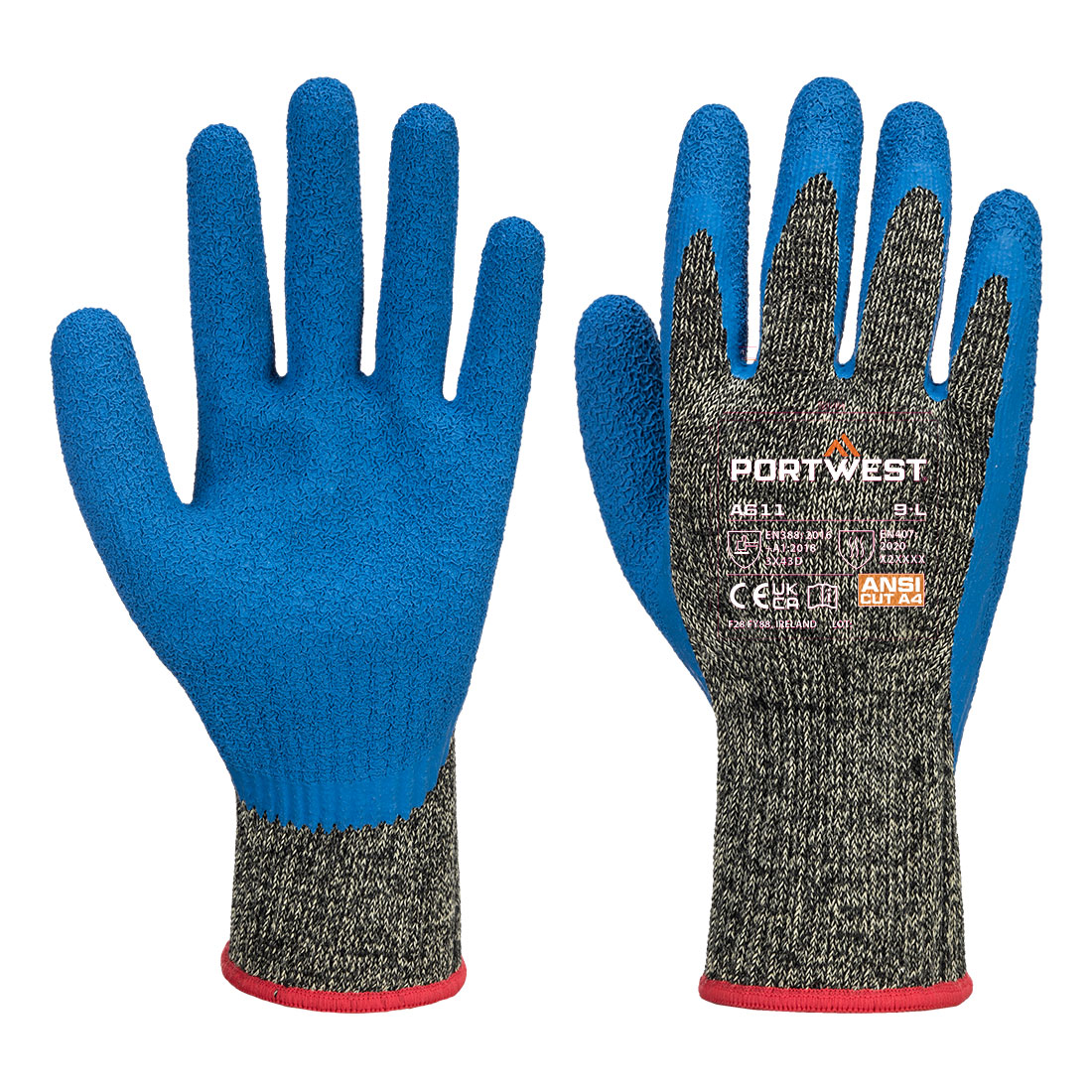 Portwest A611 Snijbare D10 latex aramide handschoen