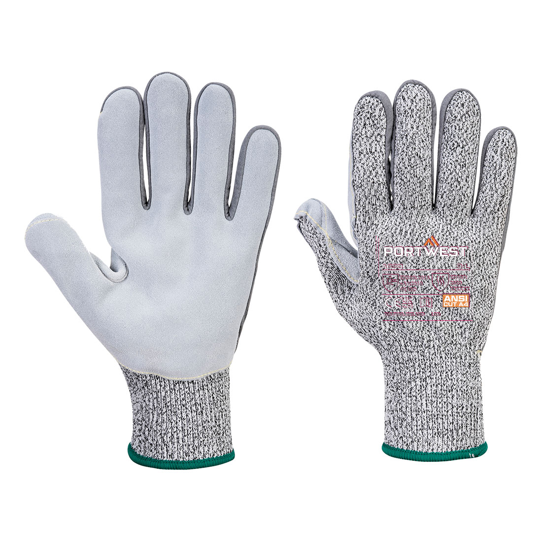 Portwest A630 Handschoen met handpalm van gesneden D13-leer