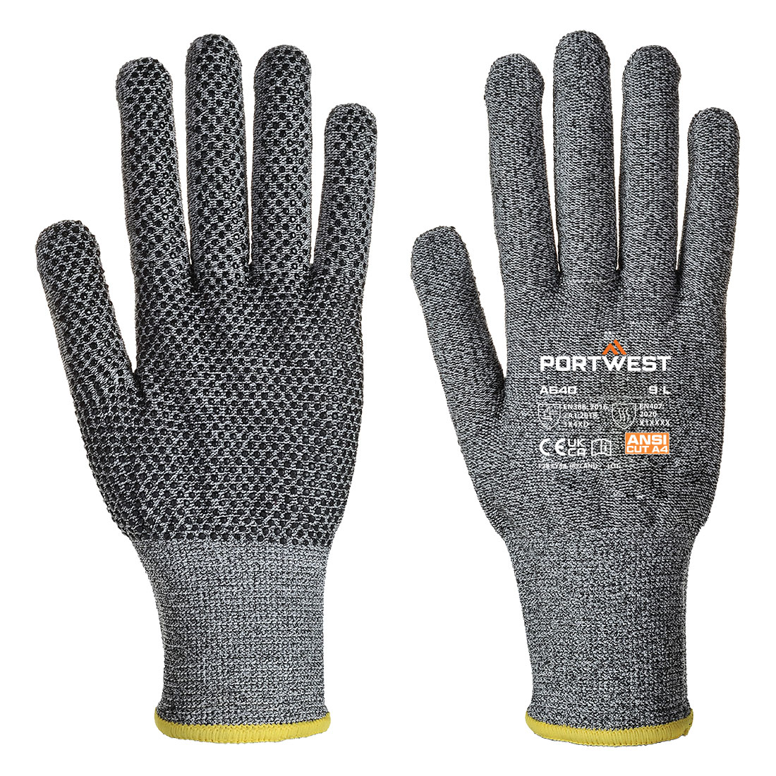 Portwest A640 Snijbare D13 PVC-dot handschoen