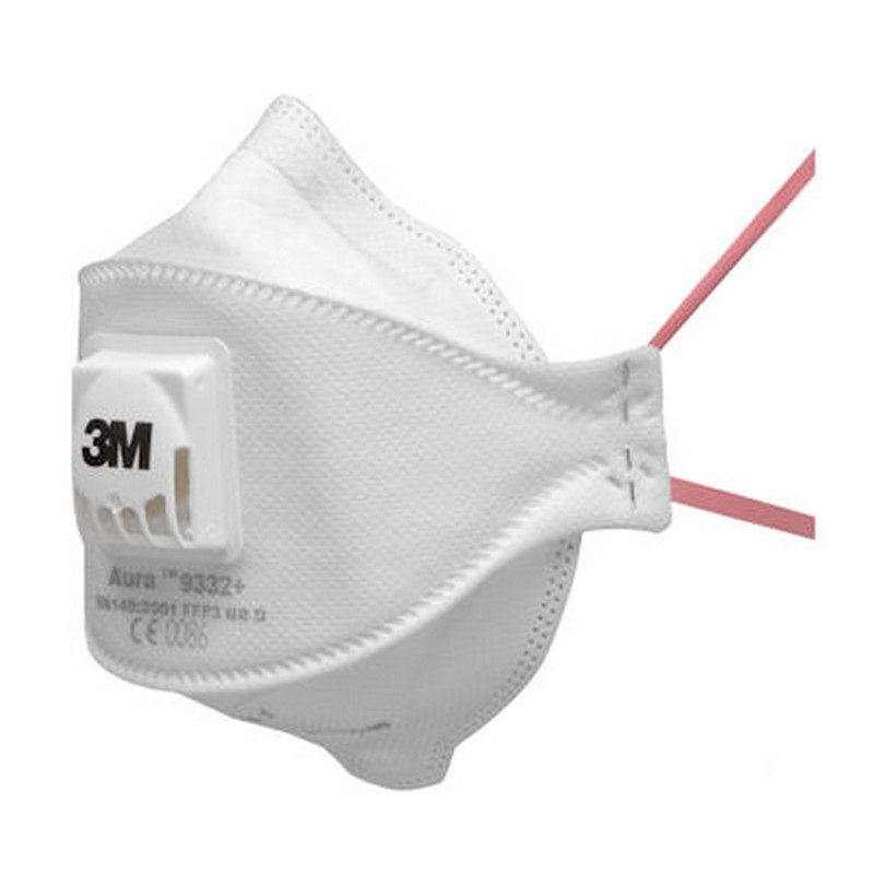 3M Aura 9332+ plooibaar stofmasker met ventiel