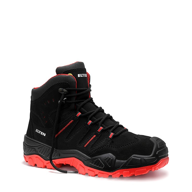 Quentin Black-Red Mid Esd S3S